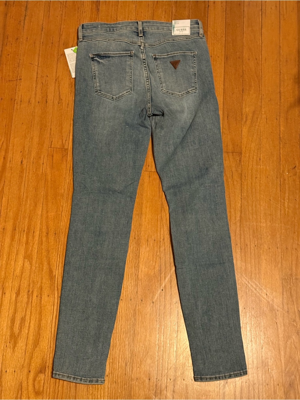 NWT GUESS Women's 1981 High Waisted Skinny Jeans Size 27 Zircon Blue NWT - Picture 8 of 15
